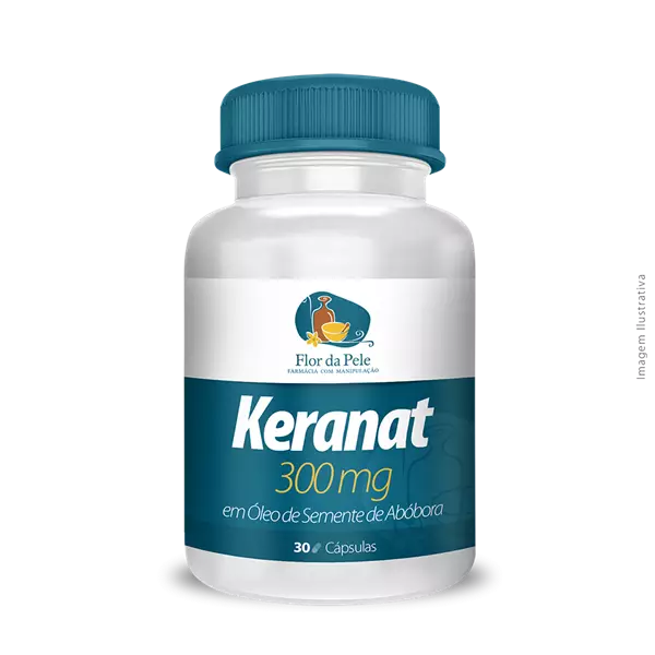 Keranat 300mg em Óleo de Semente de Abóbora 30 Cápsulas Keranat 300mg em Óleo de Semente de Abóbora 30 Cápsulas