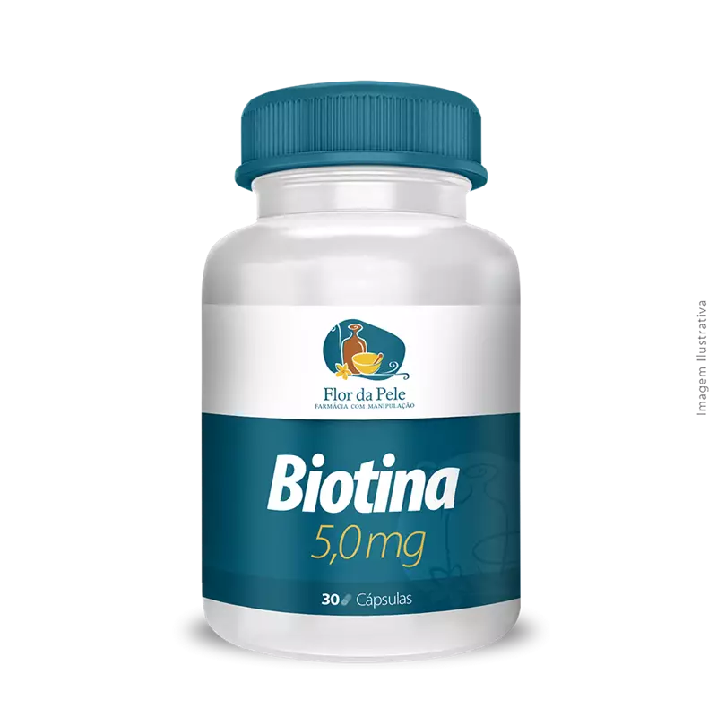 Biotina 5mg 30 Cápsulas