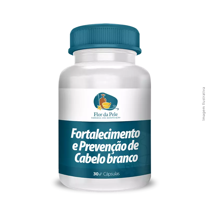 Fortalecimento e Prevenção de Cabelo branco 30 Cápsulas