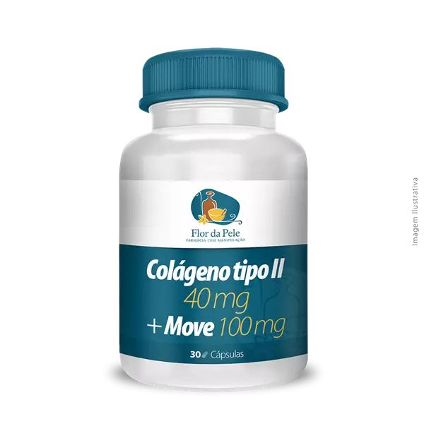 Colágeno Tipo II 40 mg + Move 100 mg em Cápsulas Colágeno Tipo II 40 mg + Move 100 mg em Cápsulas