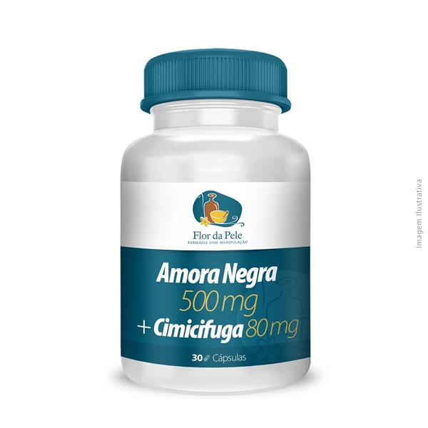 Amora Negra 500mg + Cimicifuga 80mg 30 Cápsulas
