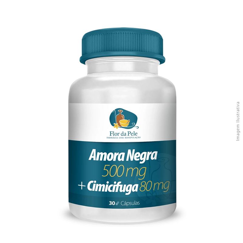 Amora Negra 500mg + Cimicifuga 80mg 30 Cápsulas