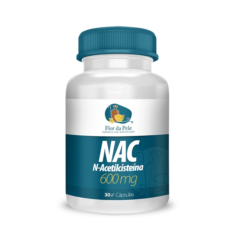 NAC - N-Acetilcisteína 600mg 30 Cápsulas